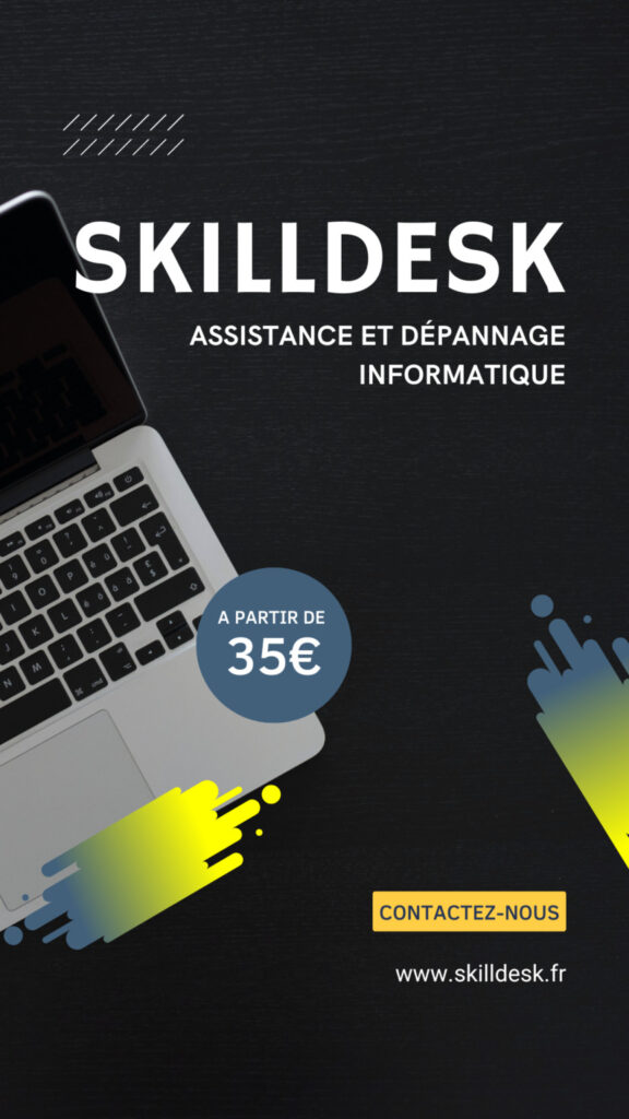 Skilldesk est disponible du lundi au samedi de 9h à 18h30. Bien que nos locaux ne soient pas accessibles au public, notre personnel est prêt à vous aider et à vous accompagner pour votre dépannage informatique à Nanterre et dans vos projets.